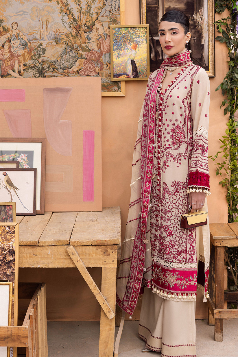 Saad Shaikh | LaAmour Luxury Lawn | Zena by Designer Saad Shaikh - House of Maryam - Pakistani Designer Ethnic Wear in {{ shop.shopifyCountryName }}