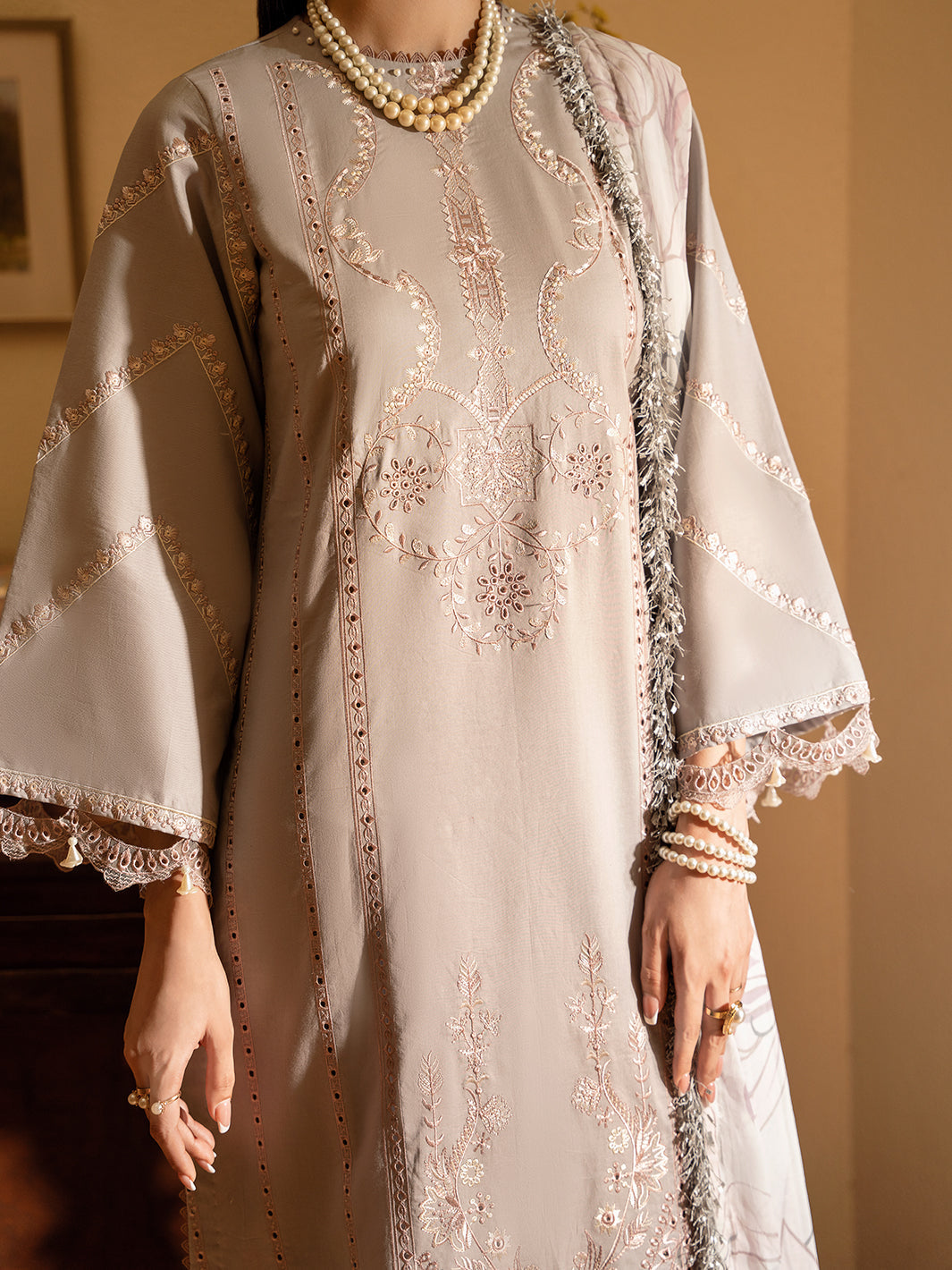 Izel | Dastak Luxury Lawn | SAAYE -  Izel Ladies Clothes - Original Designer Dress - House of Maryam