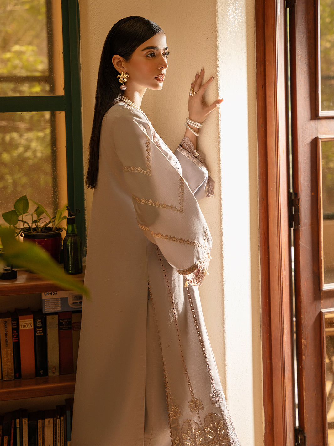 Izel | Dastak Luxury Lawn | SAAYE -  Izel Ladies Clothes - Original Designer Dress - House of Maryam
