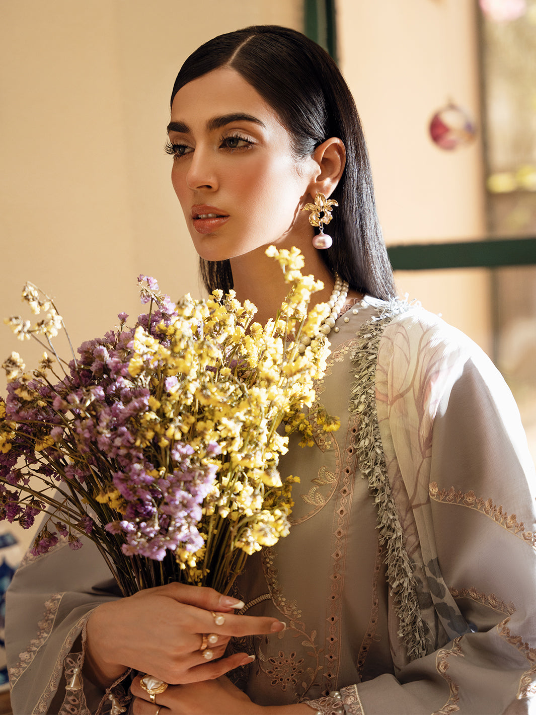 Izel | Dastak Luxury Lawn | SAAYE -  Izel Ladies Clothes - Original Designer Dress - House of Maryam