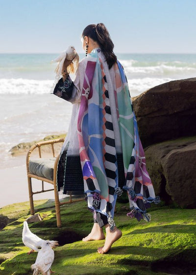 Sadaf Fawad Khan | Siraa Lawn 25 | Kantha Rose-Brand:Sadaf Fawad Khan-Type:Ladies Clothes-White-Lawn-House of Maryam- Buy in UK, USA