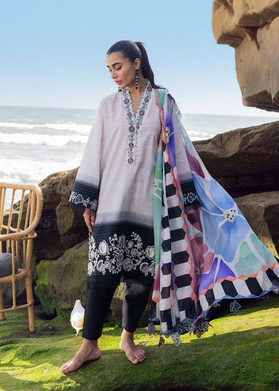 Sadaf Fawad Khan | Siraa Lawn 25 | Kantha Rose-Brand:Sadaf Fawad Khan-Type:Ladies Clothes-White-Lawn-House of Maryam- Buy in UK, USA