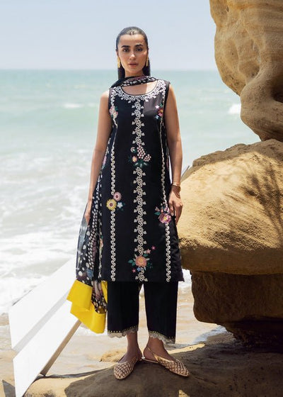 Sadaf Fawad Khan | Siraa Lawn 25 | Luna-Brand:Sadaf Fawad Khan-Type:Ladies Clothes-Black-Lawn-House of Maryam- Buy in UK, USA