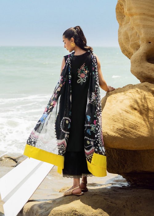 Sadaf Fawad Khan | Siraa Lawn 25 | Luna-Brand:Sadaf Fawad Khan-Type:Ladies Clothes-Black-Lawn-House of Maryam- Buy in UK, USA
