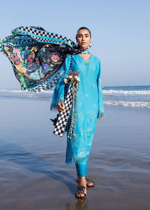 Sadaf Fawad Khan | Siraa Lawn 25 | Mystic Sea-Brand:Sadaf Fawad Khan-Type:Ladies Clothes-Sea Green-Lawn-House of Maryam- Buy in UK, USA