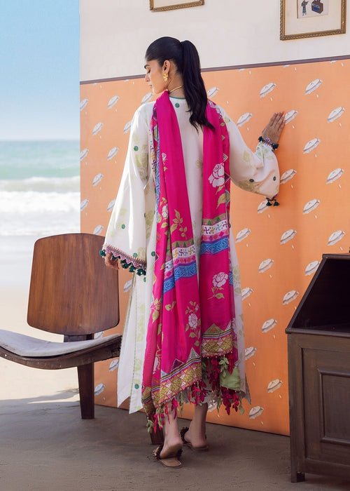 Sadaf Fawad Khan | Siraa Lawn 25 | Rosa-Brand:Sadaf Fawad Khan-Type:Ladies Clothes-White-Lawn-House of Maryam- Buy in UK, USA