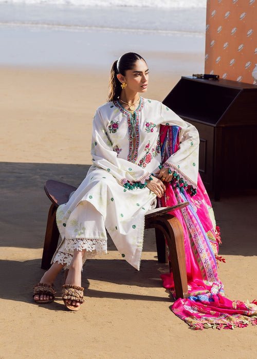 Sadaf Fawad Khan | Siraa Lawn 25 | Rosa-Brand:Sadaf Fawad Khan-Type:Ladies Clothes-White-Lawn-House of Maryam- Buy in UK, USA