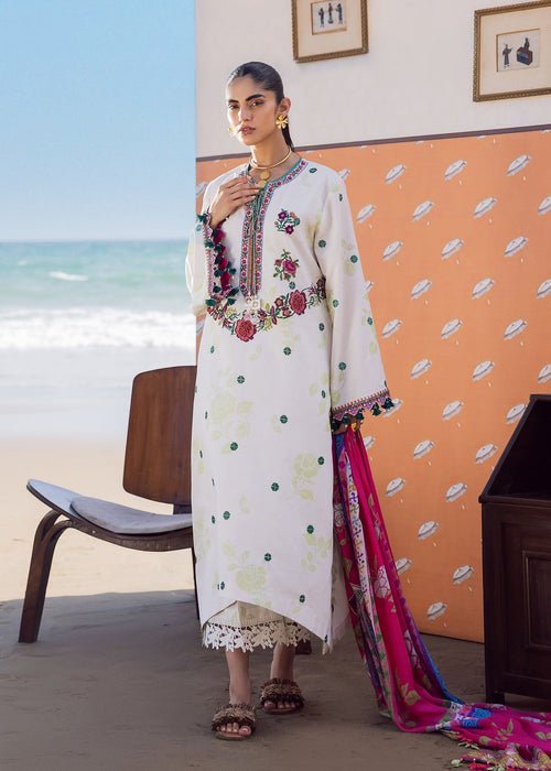 Sadaf Fawad Khan | Siraa Lawn 25 | Rosa-Brand:Sadaf Fawad Khan-Type:Ladies Clothes-White-Lawn-House of Maryam- Buy in UK, USA