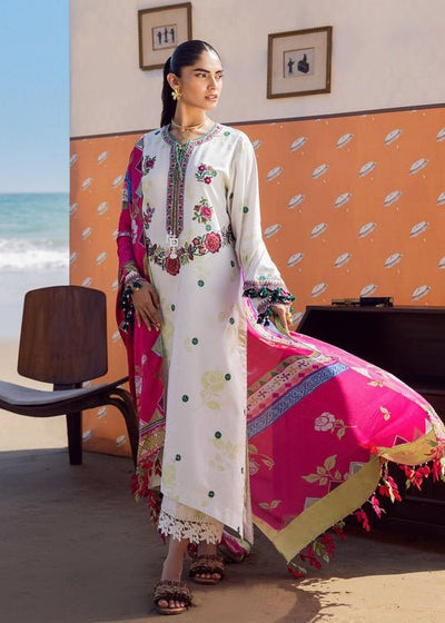 Sadaf Fawad Khan | Siraa Lawn 25 | Rosa-Brand:Sadaf Fawad Khan-Type:Ladies Clothes-White-Lawn-House of Maryam- Buy in UK, USA