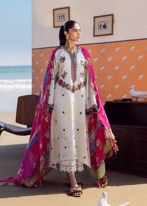 Sadaf Fawad Khan | Siraa Lawn 25 | Rosa-Brand:Sadaf Fawad Khan-Type:Ladies Clothes-White-Lawn-House of Maryam- Buy in UK, USA