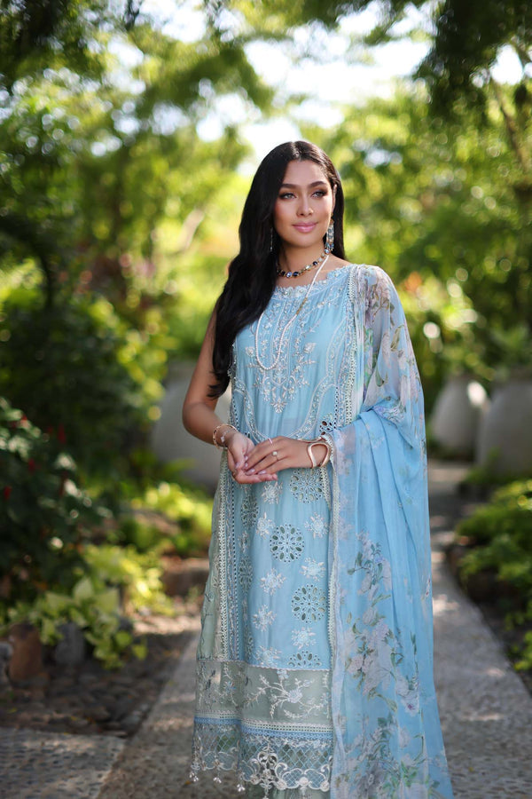 Noor by Saadia Asad | Luxury Chikankari Lawn24 | D2-A Geroze by Designer Noor by Saadia Asad - House of Maryam - Pakistani Designer Ethnic Wear in {{ shop.shopifyCountryName }}