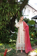 Noor by Saadia Asad | Luxury Chikankari Lawn24 | D12-B Cream Laser by Designer Noor by Saadia Asad - House of Maryam - Pakistani Designer Ethnic Wear in {{ shop.shopifyCountryName }}