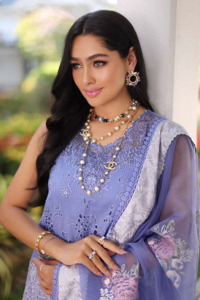 Noor by Saadia Asad | Luxury Chikankari Lawn24 | D9-B Purple -  Noor by Saadia Asad Luxury - Original Designer Dress - House of Maryam