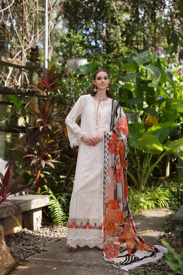 Noor by Saadia Asad | Luxury Chikankari Lawn24 | D6-B White Laser -  Noor by Saadia Asad Luxury - Original Designer Dress - House of Maryam