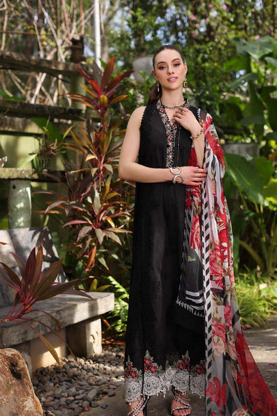 Noor by Saadia Asad | Luxury Chikankari Lawn24 | D6-A Black Laser -  Noor by Saadia Asad Luxury - Original Designer Dress - House of Maryam