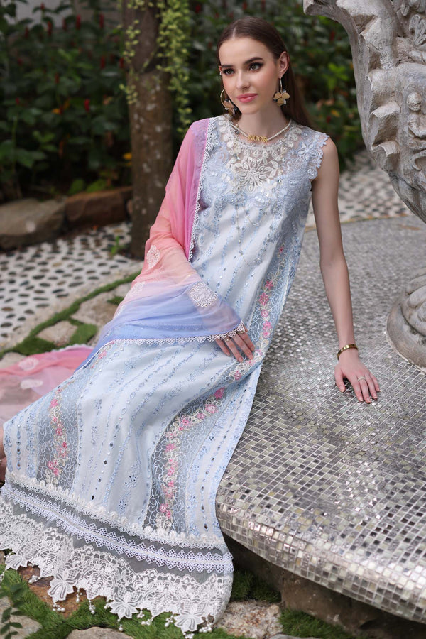 Noor by Saadia Asad | Luxury Chikankari Lawn24 | D7-A Multi Tkm -  Noor by Saadia Asad Luxury - Original Designer Dress - House of Maryam