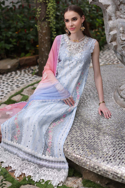 Noor by Saadia Asad | Luxury Chikankari Lawn24 | D7-A Multi Tkm -  Noor by Saadia Asad Luxury - Original Designer Dress - House of Maryam