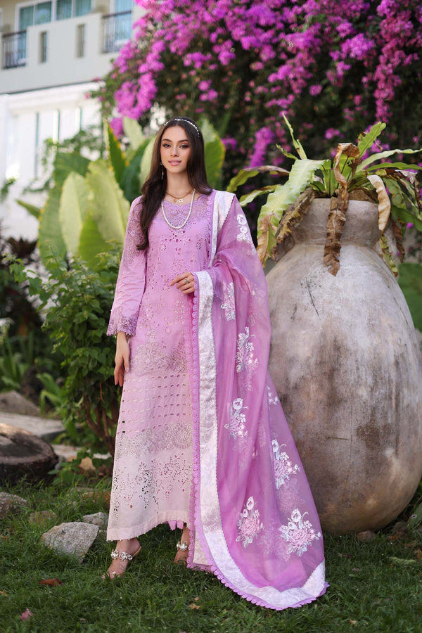 Noor by Saadia Asad | Luxury Chikankari Lawn24 | D9-A Pink -  Noor by Saadia Asad Luxury - Original Designer Dress - House of Maryam