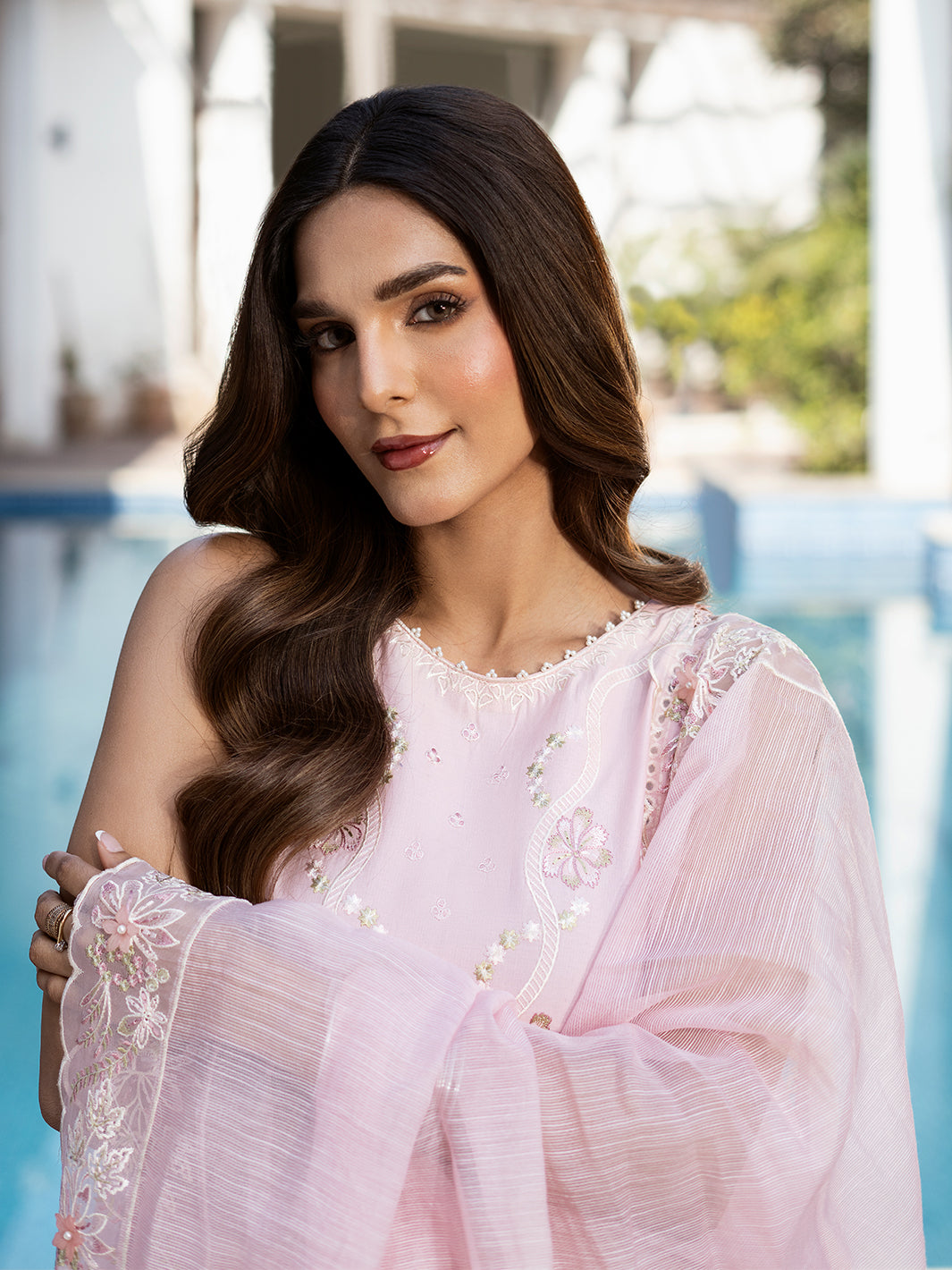 Izel | Mahveen Festive Lawn 25 | SAFA -  Izel Ladies Clothes - Original Designer Dress - House of Maryam