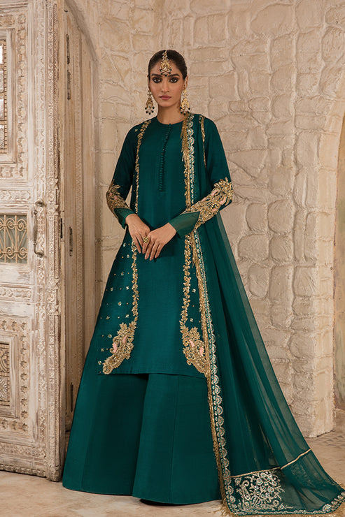 Saffron | Persia Wedding Collection | Emerald Elegance by Designer Saffron - House of Maryam - Pakistani Designer Ethnic Wear in {{ shop.shopifyCountryName }}