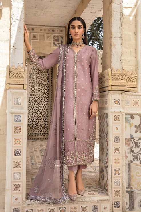 Saffron | Persia Wedding Collection | Plum Velvet by Designer Saffron - House of Maryam - Pakistani Designer Ethnic Wear in {{ shop.shopifyCountryName }}