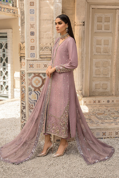 Saffron | Persia Wedding Collection | Plum Velvet by Designer Saffron - House of Maryam - Pakistani Designer Ethnic Wear in {{ shop.shopifyCountryName }}