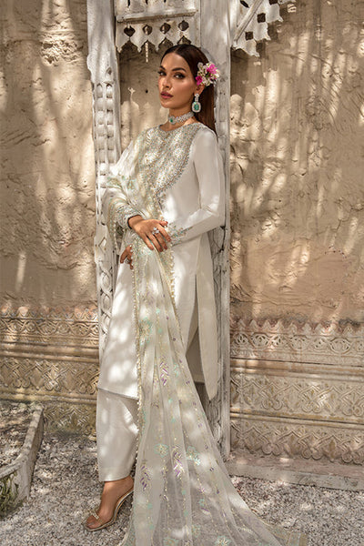 Saffron | Persia Wedding Collection | Pearl White -  Saffron Formal - Original Designer Dress - House of Maryam