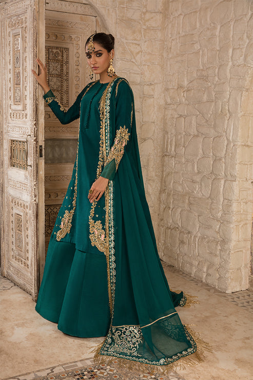 Saffron | Persia Wedding Collection | Emerald Elegance by Designer Saffron - House of Maryam - Pakistani Designer Ethnic Wear in {{ shop.shopifyCountryName }}