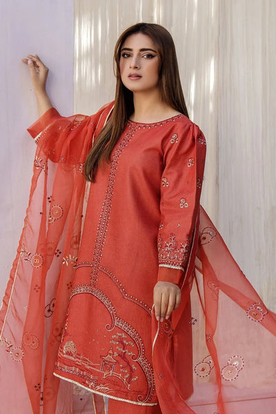 Rajwani | Sohani Casual Pret | SAFRON -  Rajwani Ladies Clothes - Original Designer Dress - House of Maryam