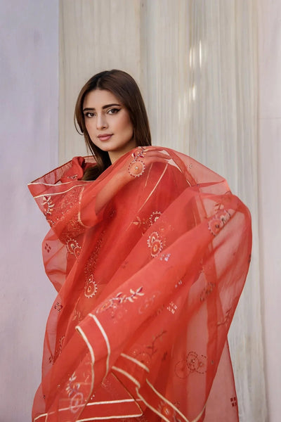 Rajwani | Sohani Casual Pret | SAFRON -  Rajwani Ladies Clothes - Original Designer Dress - House of Maryam