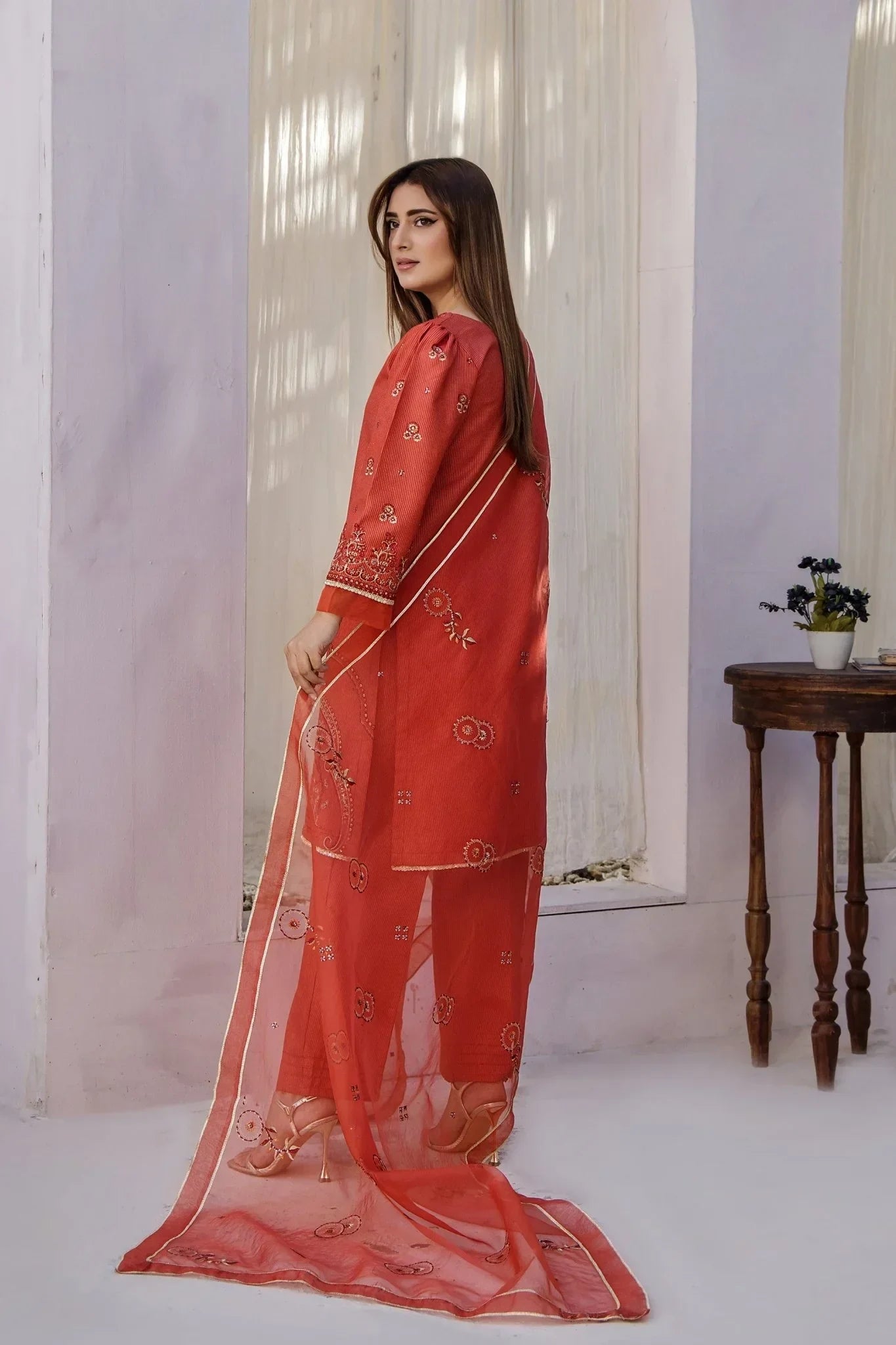 Rajwani | Sohani Casual Pret | SAFRON -  Rajwani Ladies Clothes - Original Designer Dress - House of Maryam