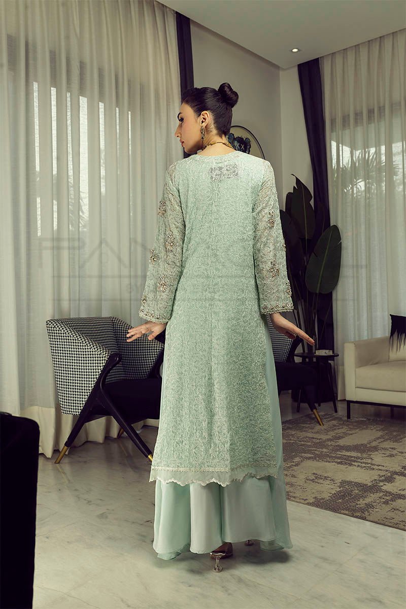 Panache | Pret | Sage Serenity -  Panache By Mona dresses - Original Designer Dress - House of Maryam