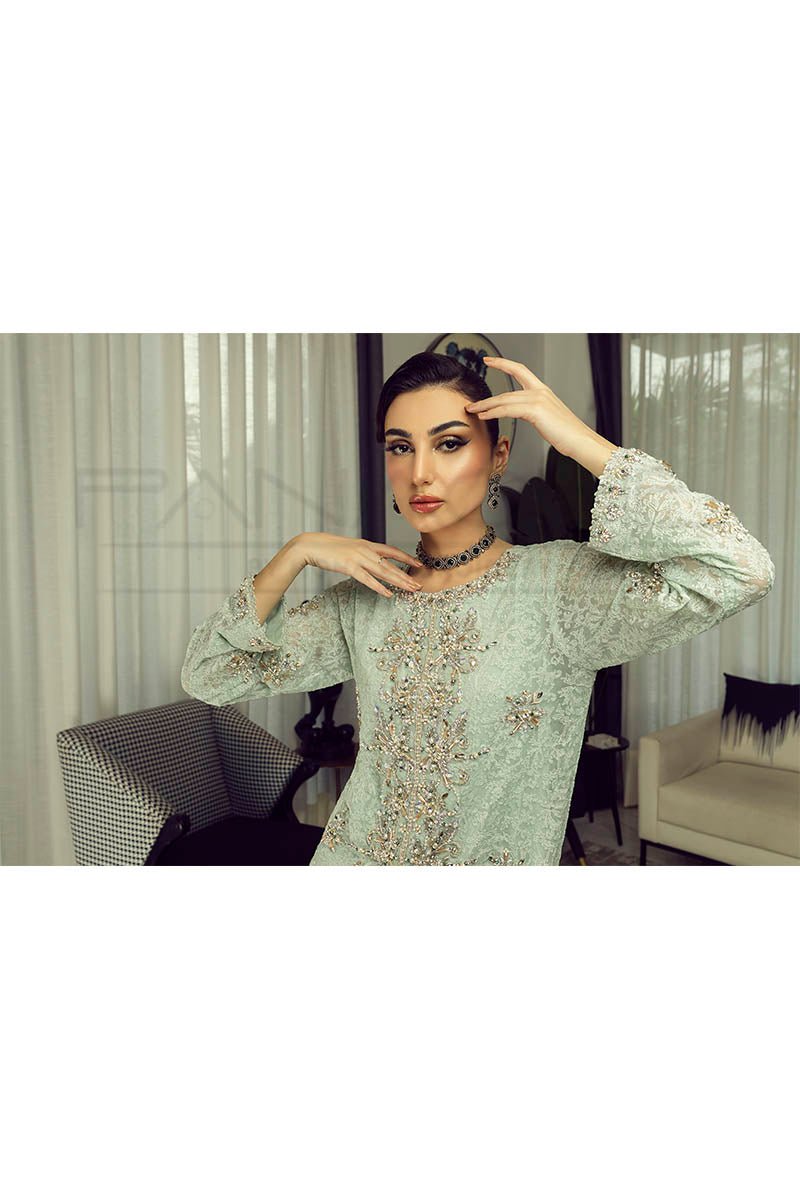 Panache | Pret | Sage Serenity -  Panache By Mona dresses - Original Designer Dress - House of Maryam