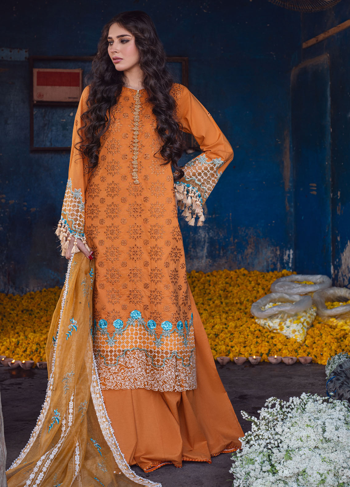 Sahane | Sahakari Chikankari Lawn Edit 24 | Mashal -  Sahane Luxury - Original Designer Dress - House of Maryam