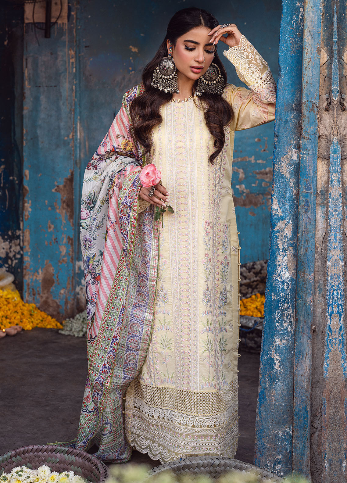 Sahane | Sahakari Chikankari Lawn Edit 24 | Zeenat -  Sahane Luxury - Original Designer Dress - House of Maryam