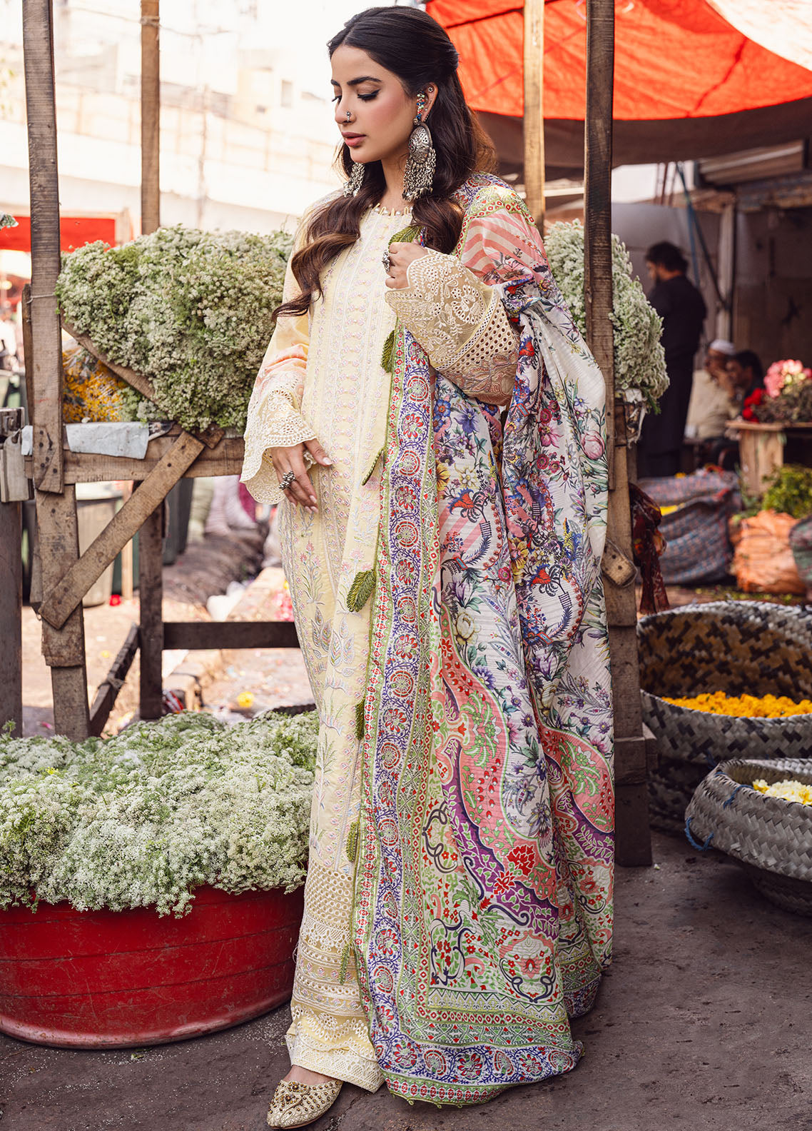 Sahane | Sahakari Chikankari Lawn Edit 24 | Zeenat -  Sahane Luxury - Original Designer Dress - House of Maryam