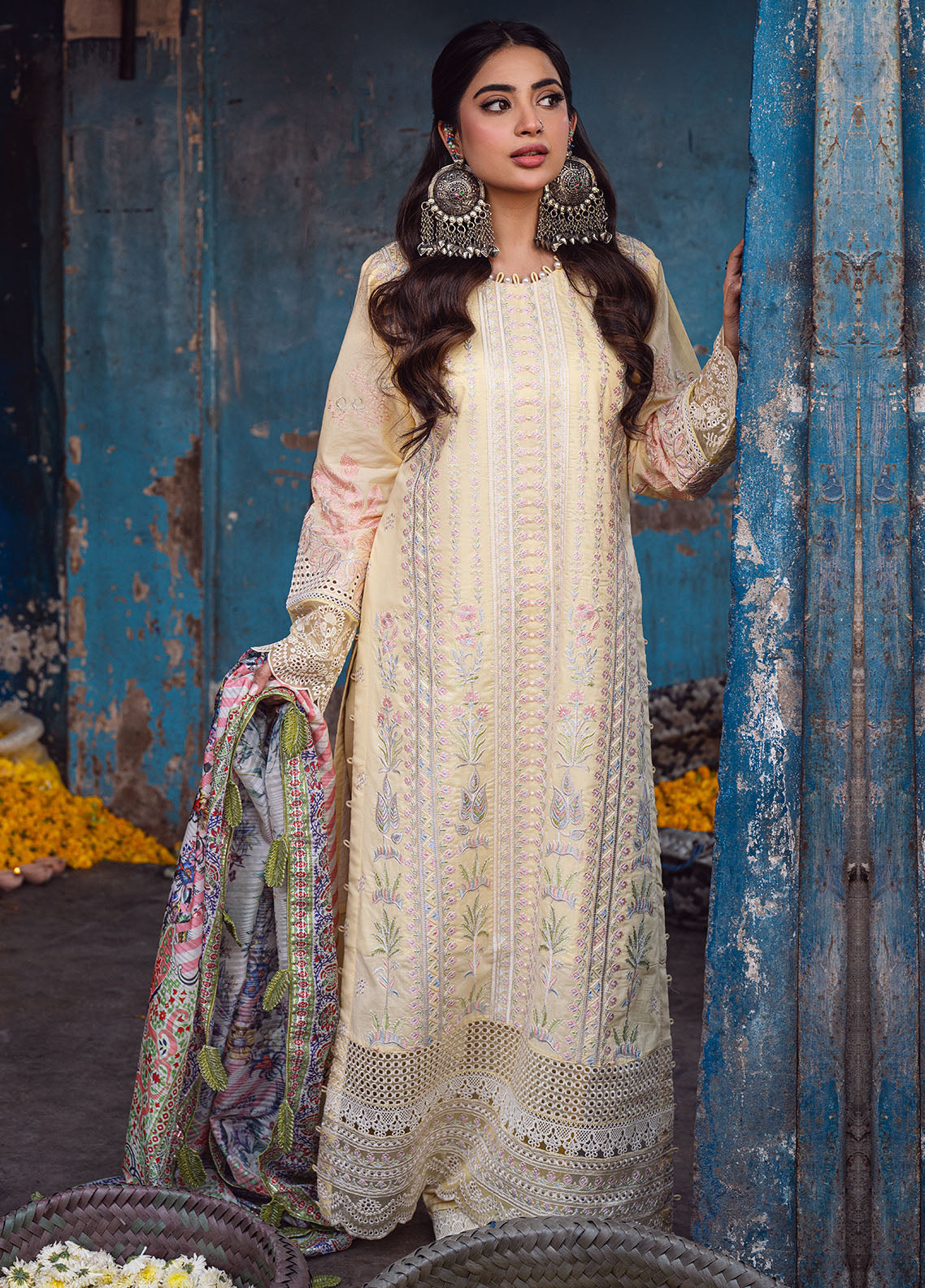 Sahane | Sahakari Chikankari Lawn Edit 24 | Zeenat -  Sahane Luxury - Original Designer Dress - House of Maryam