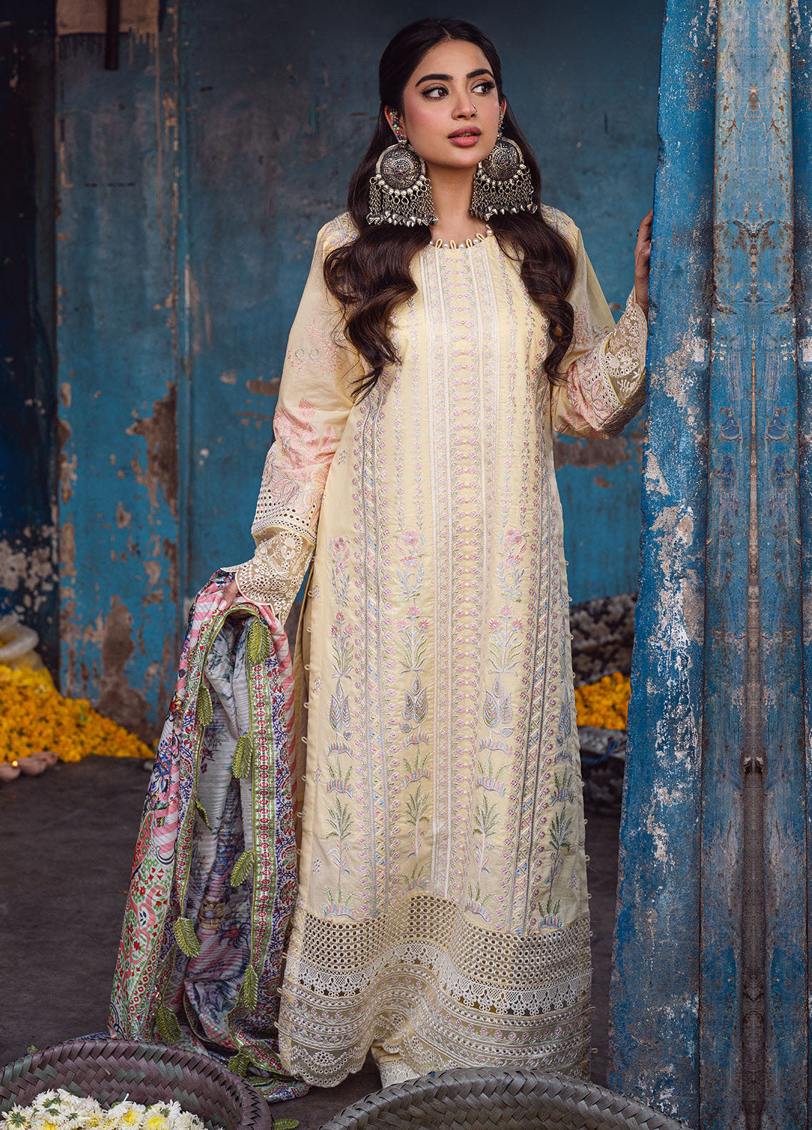 Sahane | Sahakari Chikankari Lawn Edit 24 | Zeenat -  Sahane Luxury - Original Designer Dress - House of Maryam