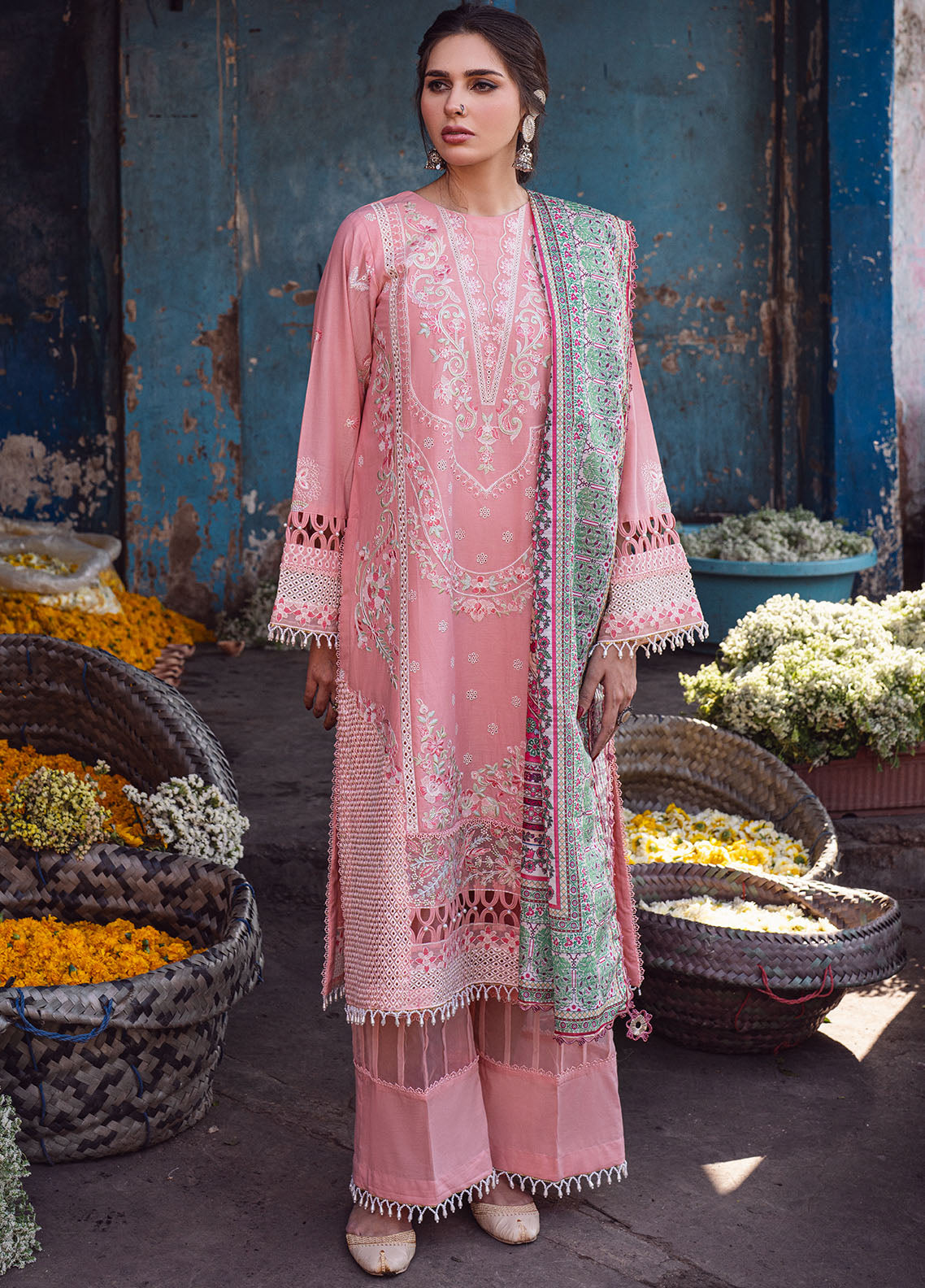 Sahane | Sahakari Chikankari Lawn Edit 24 | Mohini -  Sahane Luxury - Original Designer Dress - House of Maryam