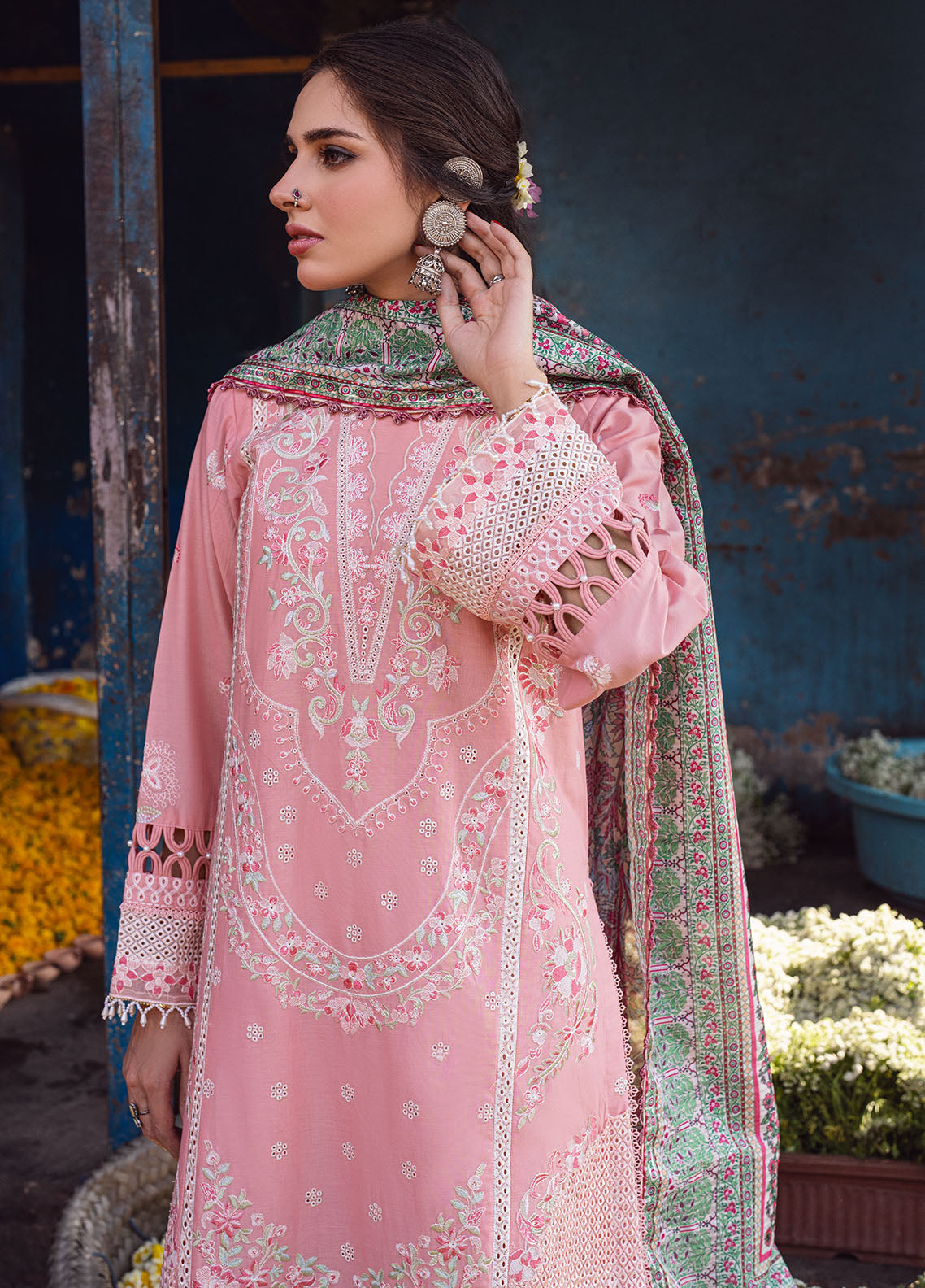 Sahane | Sahakari Chikankari Lawn Edit 24 | Mohini -  Sahane Luxury - Original Designer Dress - House of Maryam