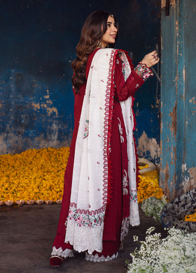 Sahane | Sahakari Chikankari Lawn Edit 24 | Gulaab -  Sahane Luxury - Original Designer Dress - House of Maryam