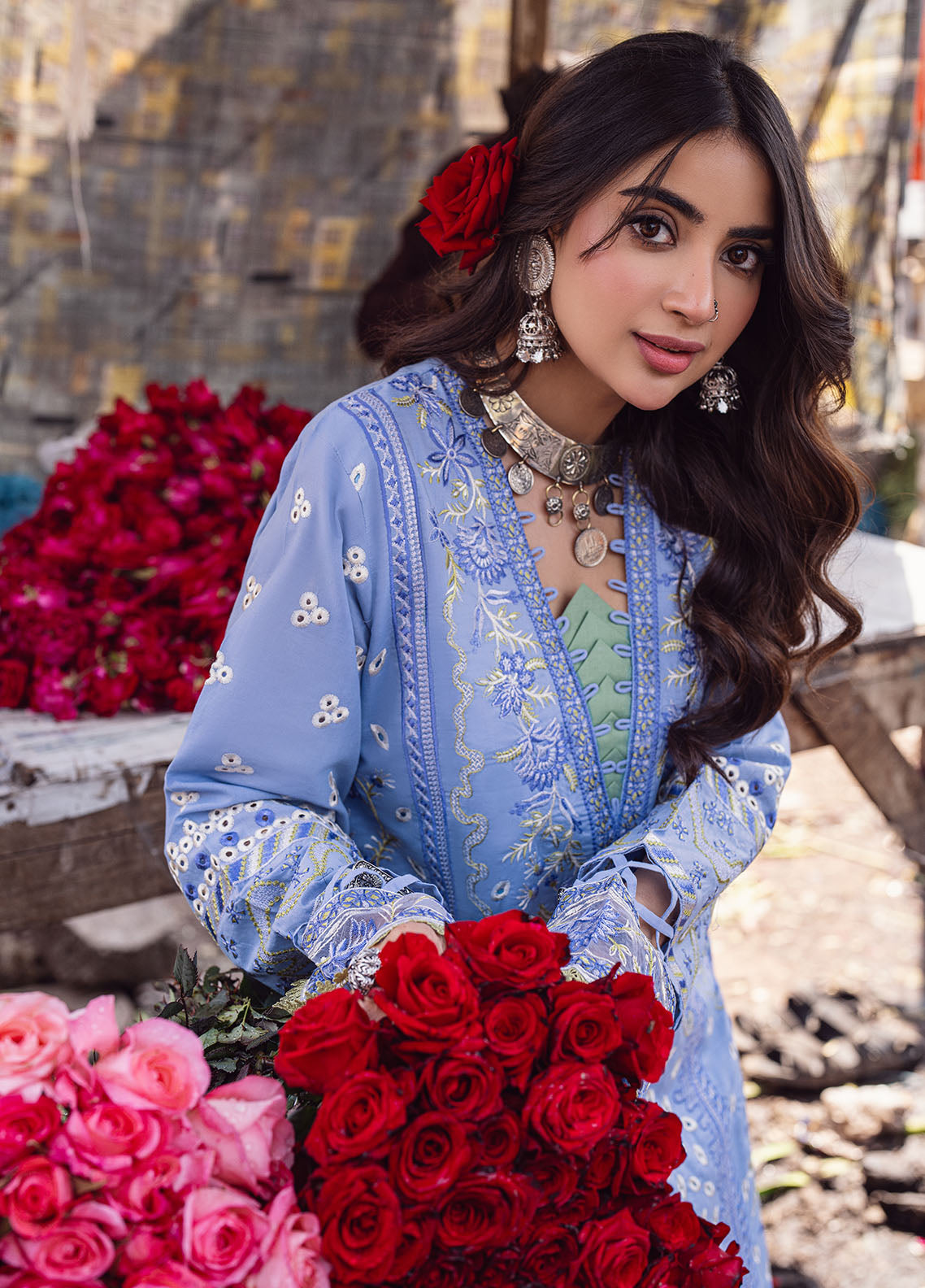 Sahane | Sahakari Chikankari Lawn Edit 24 | Chandni -  Sahane Luxury - Original Designer Dress - House of Maryam