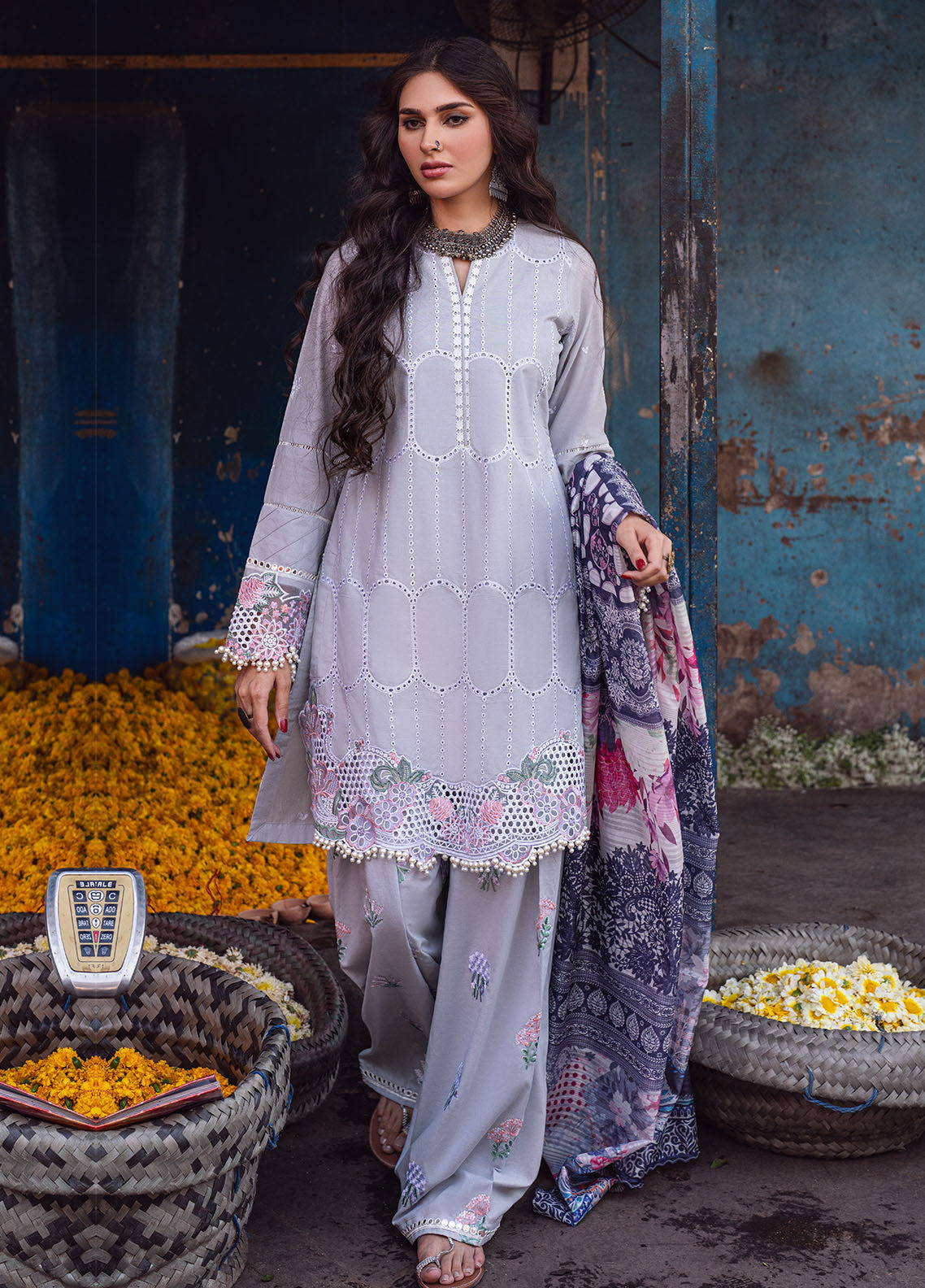 Sahane | Sahakari Chikankari Lawn Edit 24 | Dastaan -  Sahane Luxury - Original Designer Dress - House of Maryam