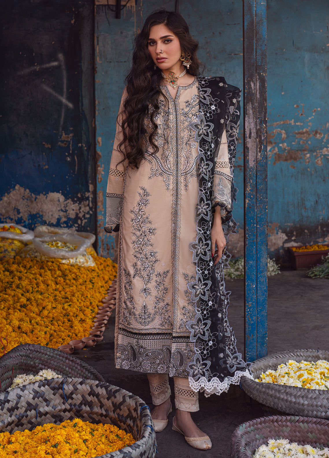 Sahane | Sahakari Chikankari Lawn Edit 24 | Ghazal -  Sahane Luxury - Original Designer Dress - House of Maryam