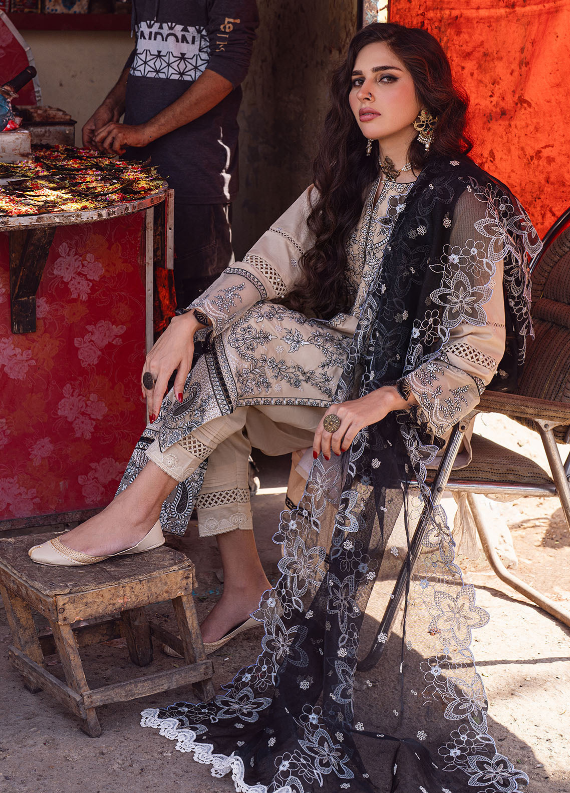 Sahane | Sahakari Chikankari Lawn Edit 24 | Ghazal -  Sahane Luxury -  House of Maryam