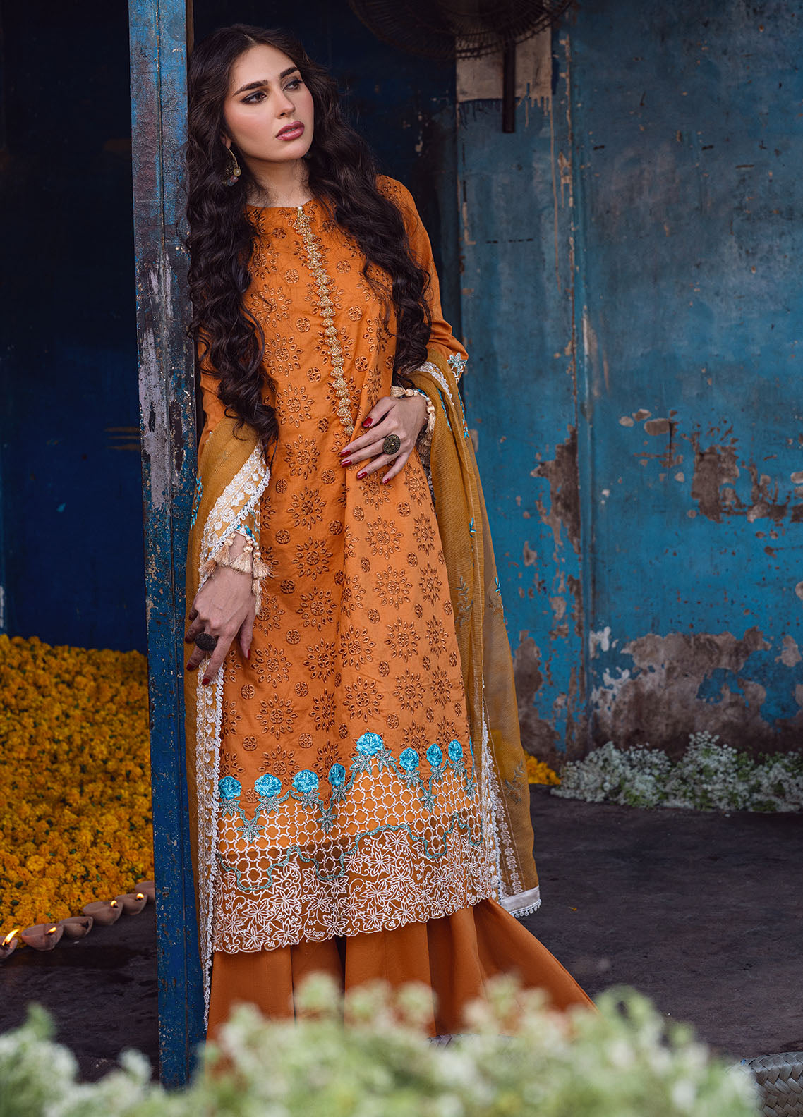 Sahane | Sahakari Chikankari Lawn Edit 24 | Mashal by Designer Sahane - House of Maryam - Pakistani Designer Ethnic Wear in {{ shop.shopifyCountryName }}