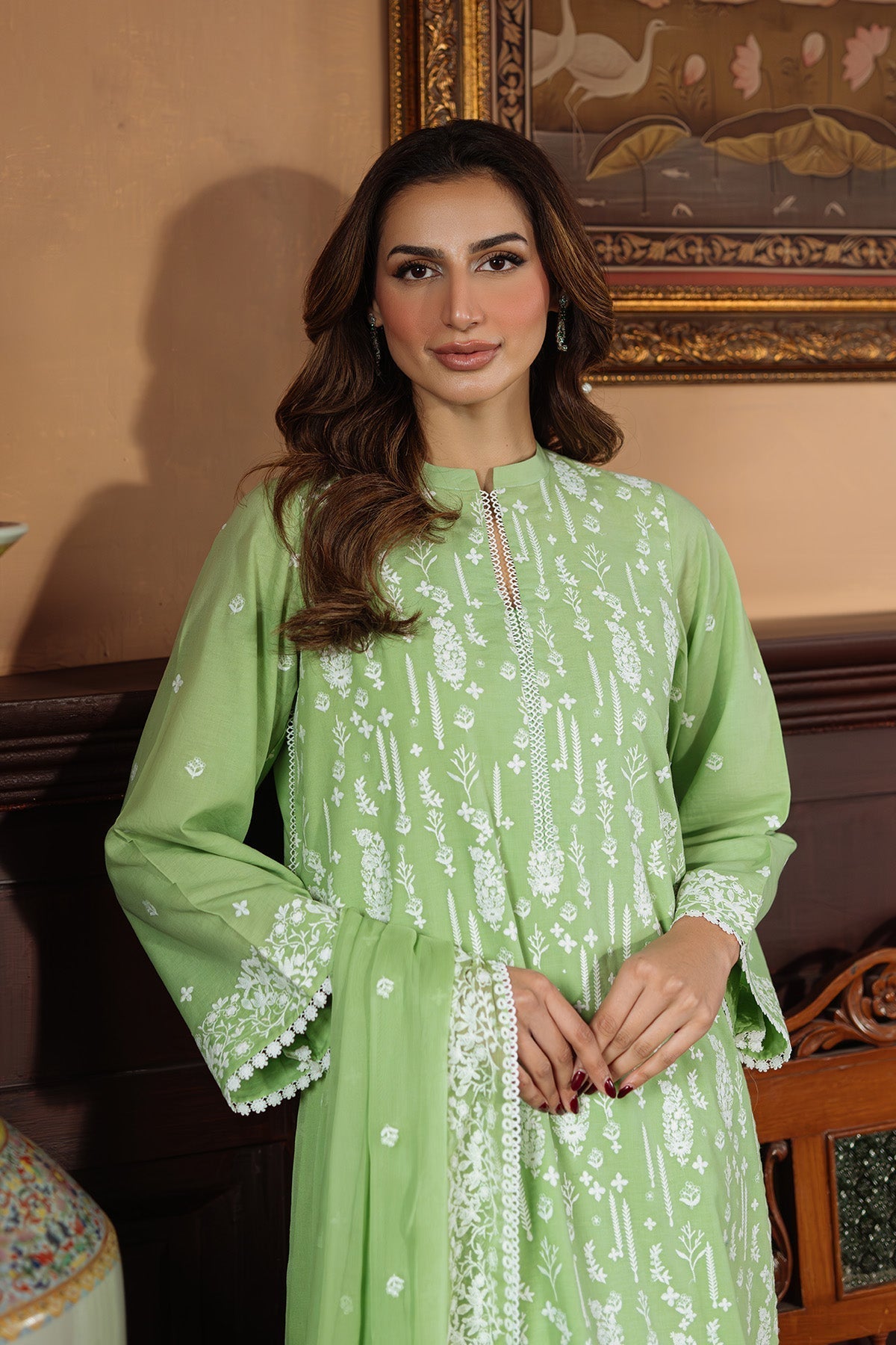 Sahar | Festive Edit Ready to Wear | Celadon Dream - RTW-Brand:Sahar-Type:Ladies Clothes-Green-Lawn-House of Maryam- Buy in UK, USA