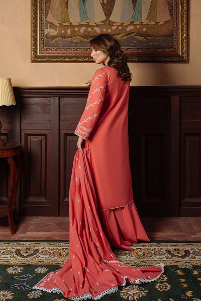 Sahar | Festive Edit Ready to Wear | Gilded Coral - RTW-Brand:Sahar-Type:Ladies Clothes-Coral-Lawn-House of Maryam- Buy in UK, USA