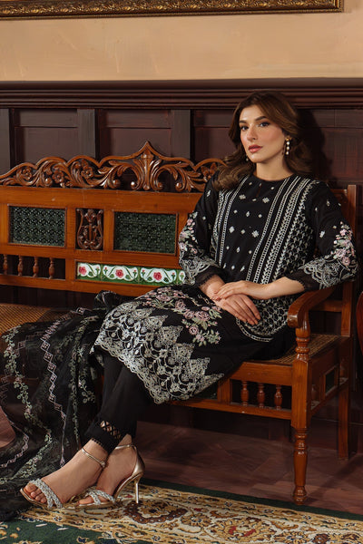 Sahar | Festive Edit Ready to Wear | Raven Poise - RTW-Brand:Sahar-Type:Ladies Clothes-Black-Lawn-House of Maryam- Buy in UK, USA