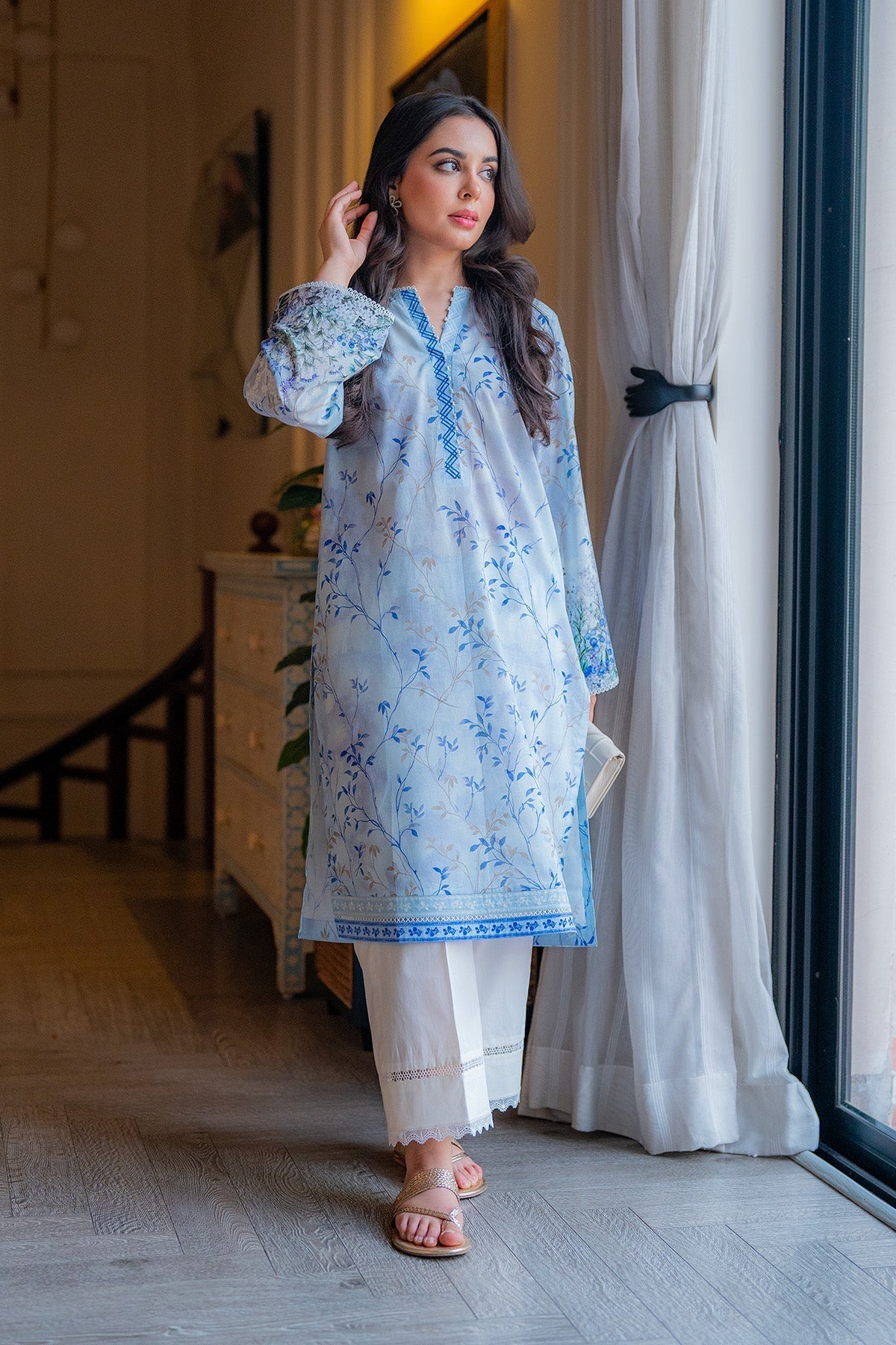 Sahar | Selene Vol 2 | Bluebell Ivy-Brand:Sahar-Type:Ladies Clothes-Light Blue-Lawn-House of Maryam- Buy in UK, USA